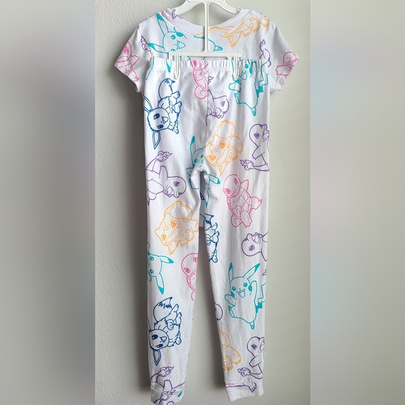 Pokémon - Girl's Bright Pastel Multi Colored Pajama Set, Sz 10 - Picture 3 of 3